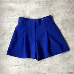 ZARA ザラ　ショートパンツ　キュロット　ブルー　青
