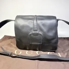 美品]GUCCI ラムレザーショルダー バッグイタリア製ホースビット