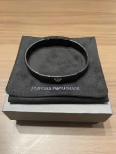 Emporio Armani ブラック バングル 2025年最新】EMPORIO ARMANI メンズ バングル・リストバンドの