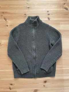 L.L.Bean モスグリーン ジップアップセーター M