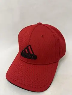 【old adidas】vintageレッド　メッシュキャップ　スポーツ
