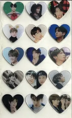 BTS ジョングク ハートシャカシャカアクリルパーツセット