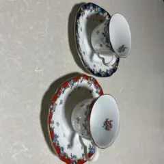 【美品】KENZO ケンゾー ペア ティーカップ＆ソーサー 花柄 AITO