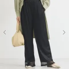 レディース　パンツ　ラメイージーパンツ