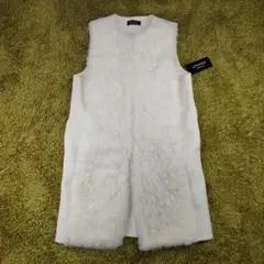 LIGNAGGIO 　カシミヤファーニットコンビジレ　ロング　サイズL