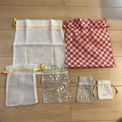 巾着袋 6枚セット