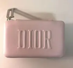 DIORノベルティ　ジュエリーケース　合皮　ピンク