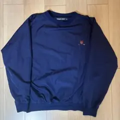 新品未使用タグ付き⭐︎POLO GOLFナイロン プルオーバー ネイビー 刺繍ロゴ ポロラルフローレン 紺 ネイビー ポロゴルフ │ヴィテージ古着屋Feeet