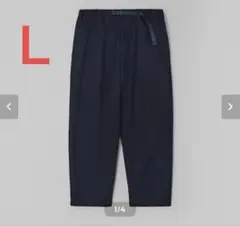 LサイズENNOY WOOL BLEND EASY PANTS (NAVY)