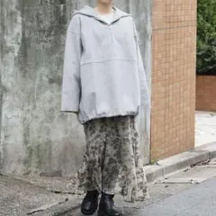 ハーフジップ パーカー