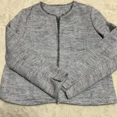 新品未使用　ジャケット明るい金糸入りグレー