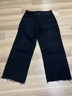 ZARA バギーフィットデニム　バギー　baggy ブラック　W31