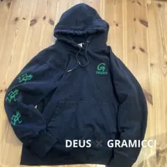 希少　DEUS GRAMICCI コラボ　ブラック パーカー Lサイズのサムネイル