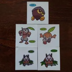 タネボー コノハナ ダーテング 5枚セット ポケモンデコキャラシール