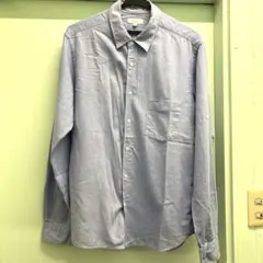 beauty and youth 長袖シャツ 水色 ポケット付き