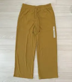 GU ジーユー リブプルオンパンツ イエロー XL 未使用