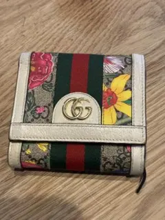 GUCCI 花柄 二つ折り財布