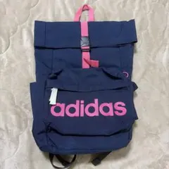 【ほぼ新品未使用】adidas ネイビー ピンク リュック