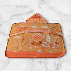 アンパンマン　フード付きブランケット　お昼寝毛布　膝掛け　おくるみ