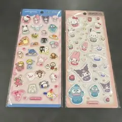 サンリオキャラクターズ　ぷっくりシール　ハンギョドン　シナモンロール　クロミ