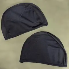 【未使用】黒 インナーヘアキャップ ２枚セット