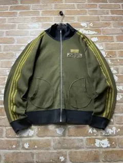 00s adidas アディダス　トラックジャケット　y2k サーマル　カーキ