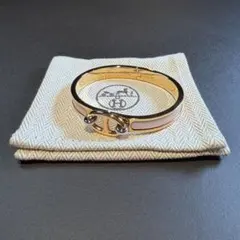 HERMES エナメルブレスレット ミニ・クリック シェーヌ・ダンクル 水色 