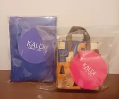 カルディ　エコバッグ伝説柄ミニミニミニバック(菓子付)&カルディ ロゴエコバック