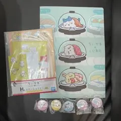 ちいかわ　くら寿司　クリアファイル　缶バッチ等7点セット