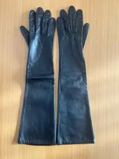 ブラックレザー ロンググローブ