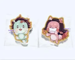 鬼滅の刃 竈門炭治郎 竈門禰豆子 バレンタイン アニマルクッキーバッジ