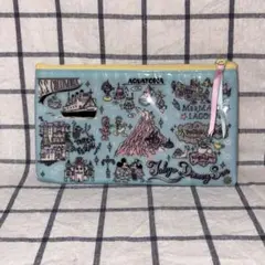 【新品】廃盤品 ディズニーリゾート ペンケース 筆箱 ポーチ パーク柄のサムネイル