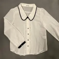 CLEF DE SOL ホワイト　長袖　ブラウス　日本製のサムネイル