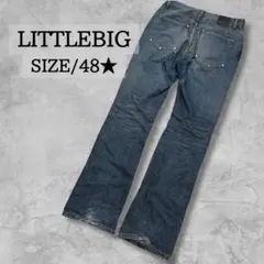 LITTLEBIG ブーツカットデニム ヒゲ ハチノス 48 足長効果のサムネイル