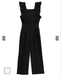 GRL バックリボンフリル付きオールインワン