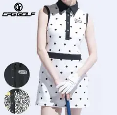 CFG GOLF ノースリーブワンピース ドット柄　サイズ1のサムネイル