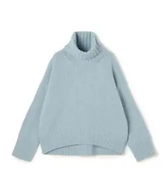 【GALERIE VIE】ファインウール タートルネックプルオーバー