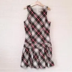 PLACE 89　チェック　ジャンパースカート（ワンピース）　140相当