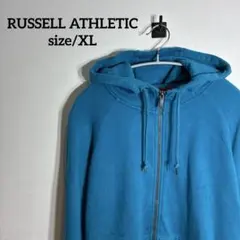RUSSELL ATHLETIC 刺繍ロゴ ジップアップパーカー スウェット