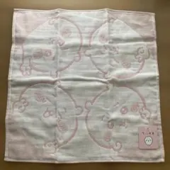 『ちいかわ』　ピース ウォッシュタオル　ピンク