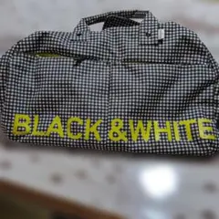 Black & White ゴルフ ボストンバッグ チェック柄のサムネイル