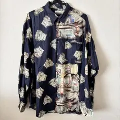 PaulSmith LONDON 90sアートデザイン総柄シャツ