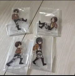 進撃の巨人 一番くじ ～獣の巨人は俺が仕留める～　H賞　アクリルスタンド　4種