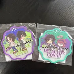 新品未開封　名探偵コナン ラバーコースター 2枚セット　くら寿司