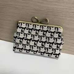 ミナペルホネン PJCクロッチ ハンドメイド がま口 アクリル玉口金