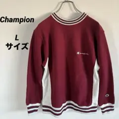 美品✨Champion トレーナー リバースウィーブ バーガンディ 裏起毛