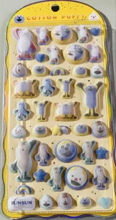 SUNSUN Cotton Puffy Seal ステッカーのサムネイル