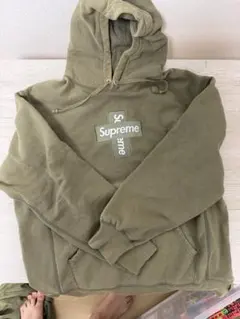 Supreme Cross Box Logo Hooded Sweatshirのサムネイル