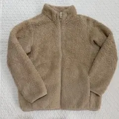 ユニクロ UNIQLO フリースジャケット アウター ベージュ140cm