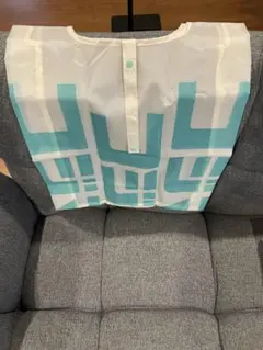 ホワイトと水色のエコバッグ